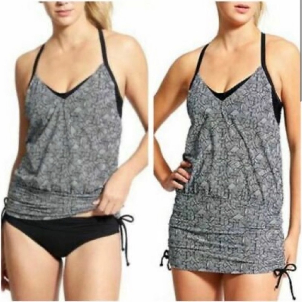 Athleta Laguna side scrunch tankini top